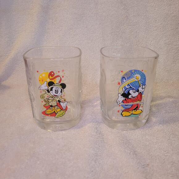 Walt Disney World Epcot & Animal Kingdom Celebration 2000 Mickey McDonald Glass - Picture 1 of 7